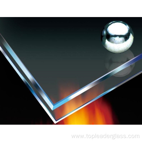 High quality fire-resistant glass for building